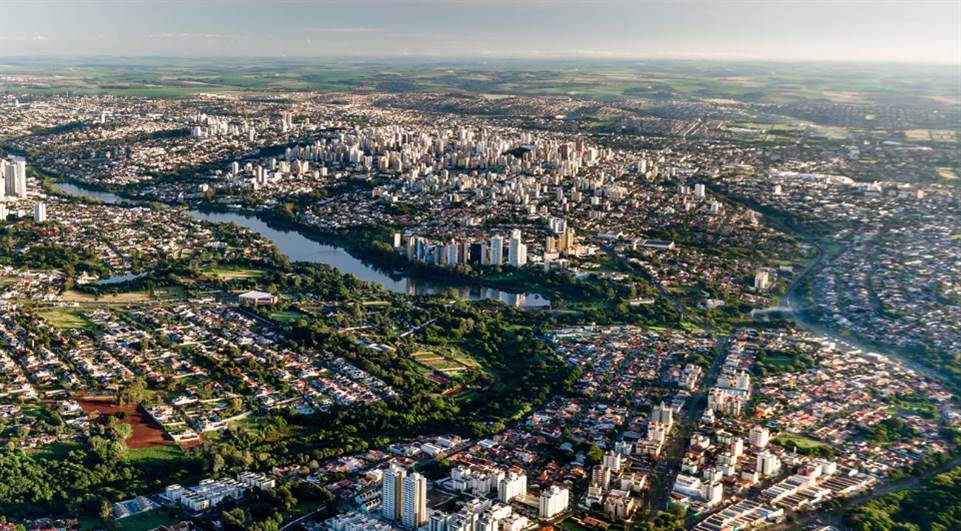 Vista aérea da cidade de Londrina (PR)